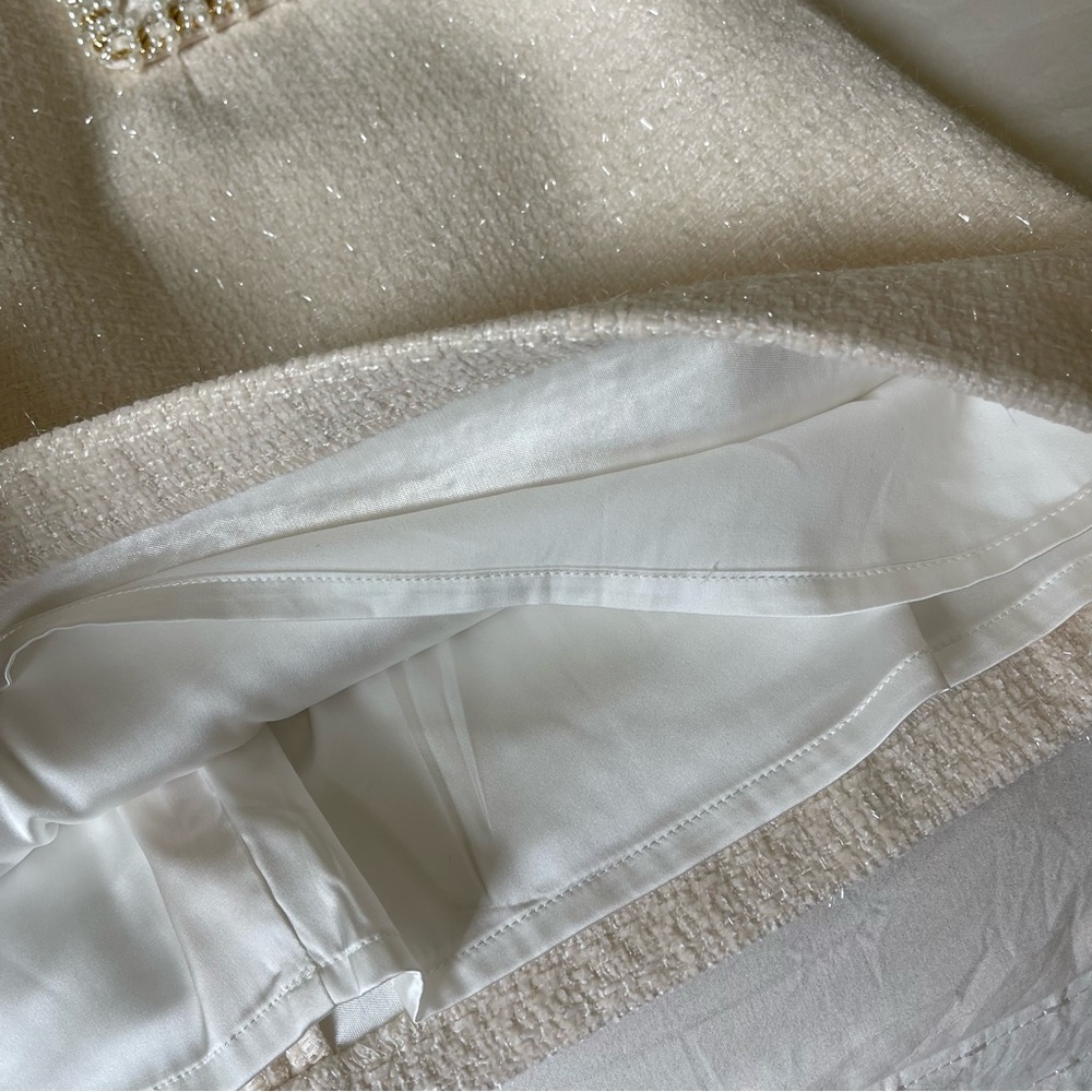 Brand New- Nadine Merabi Simone Ivory Dress 🤍✨ - Picture 14 of 15